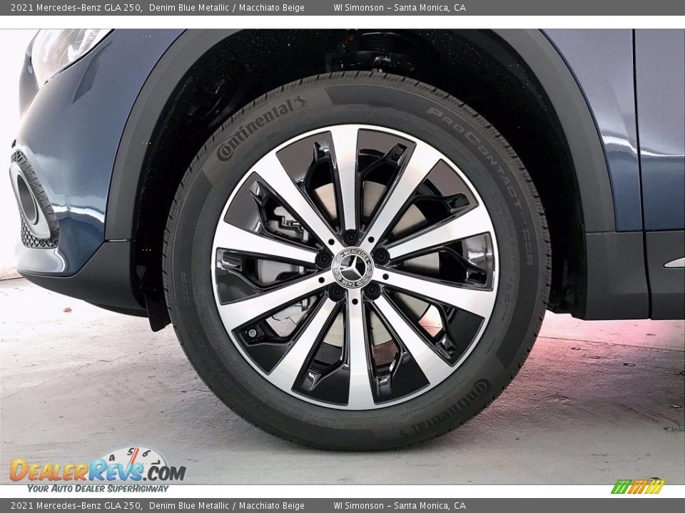 2021 Mercedes-Benz GLA 250 Denim Blue Metallic / Macchiato Beige Photo #9