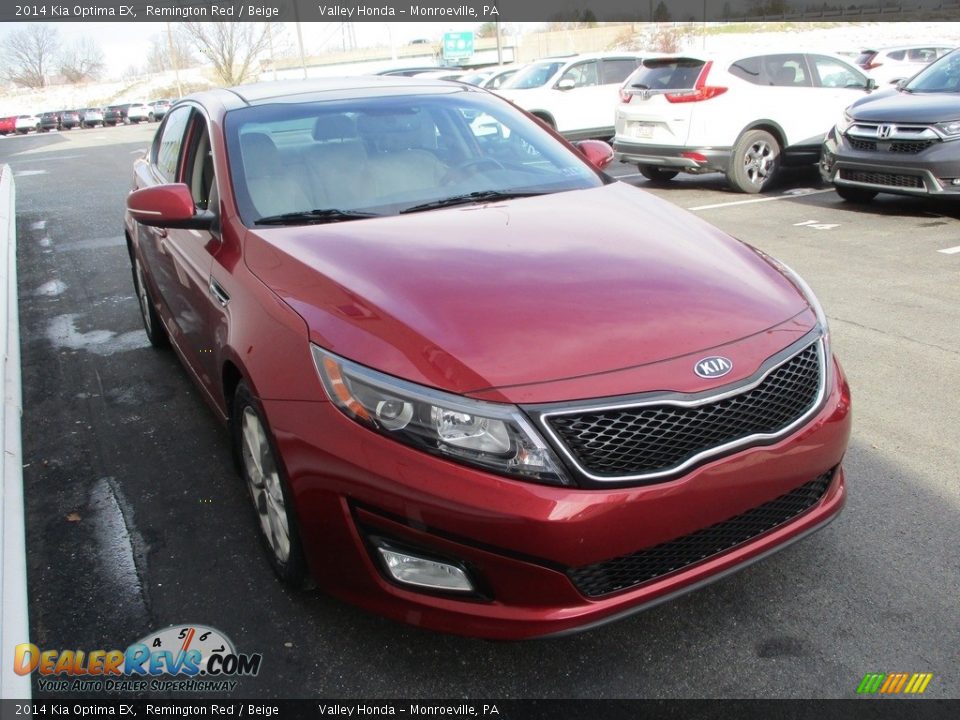 2014 Kia Optima EX Remington Red / Beige Photo #8