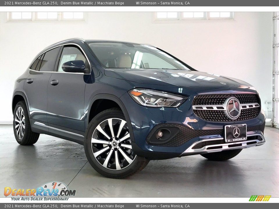 2021 Mercedes-Benz GLA 250 Denim Blue Metallic / Macchiato Beige Photo #12