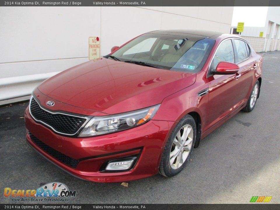 2014 Kia Optima EX Remington Red / Beige Photo #10