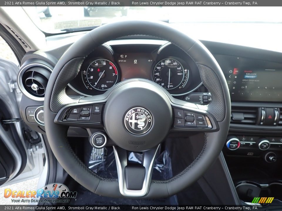 2021 Alfa Romeo Giulia Sprint AWD Steering Wheel Photo #16