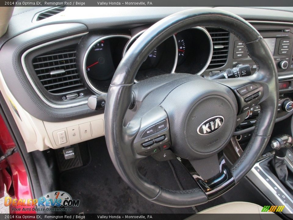 2014 Kia Optima EX Remington Red / Beige Photo #15