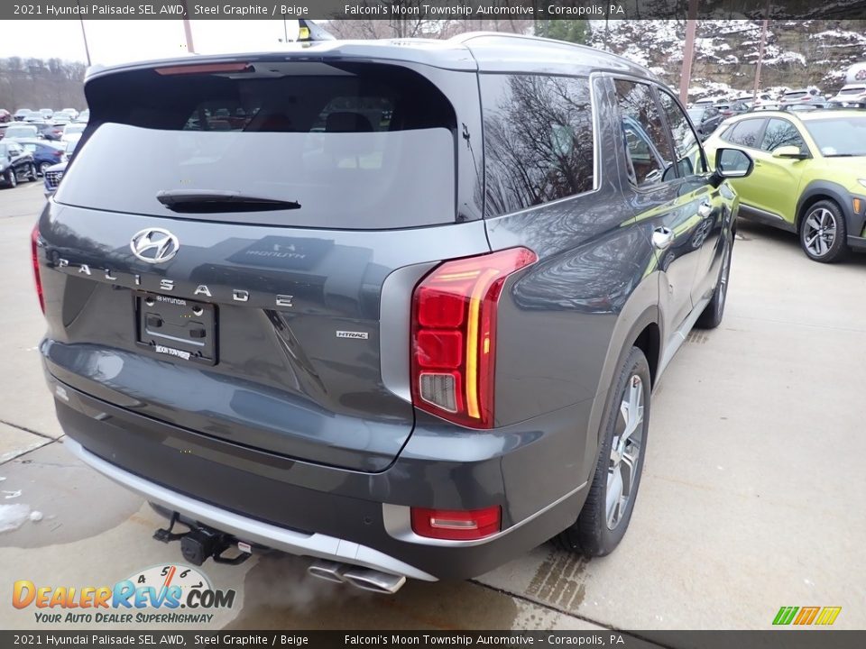 2021 Hyundai Palisade SEL AWD Steel Graphite / Beige Photo #2