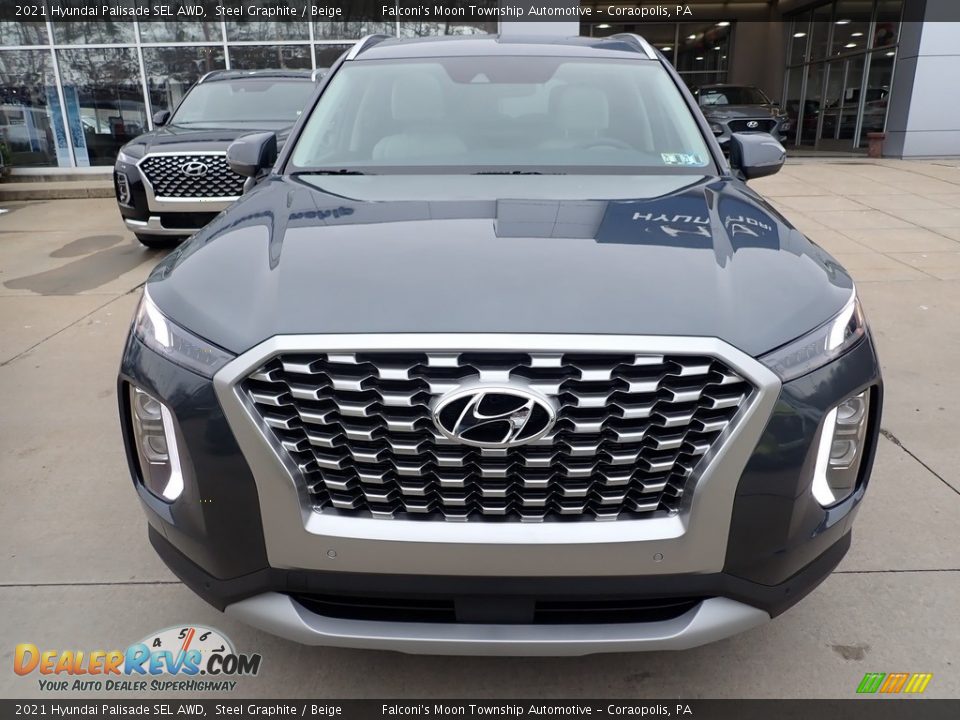 2021 Hyundai Palisade SEL AWD Steel Graphite / Beige Photo #4