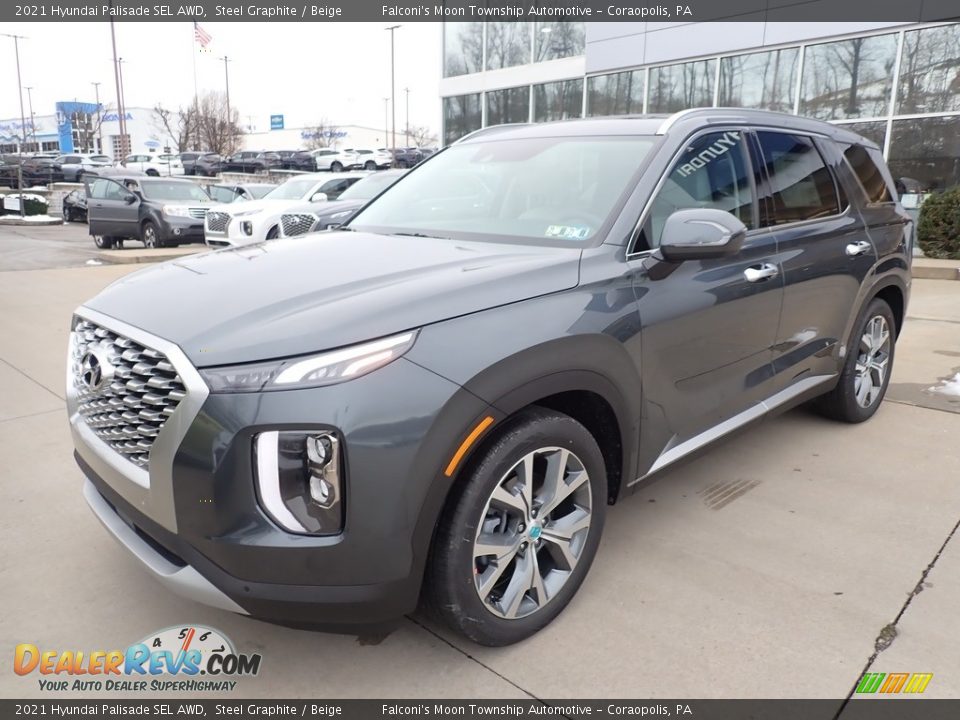 2021 Hyundai Palisade SEL AWD Steel Graphite / Beige Photo #5