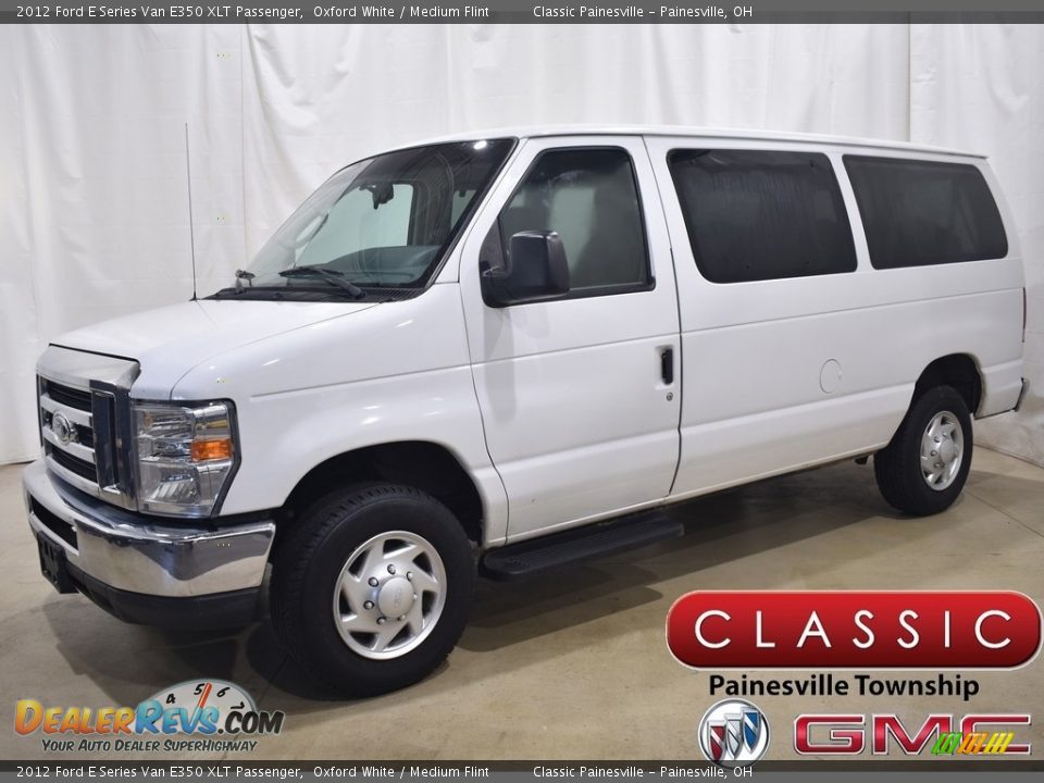 2012 Ford E Series Van E350 XLT Passenger Oxford White / Medium Flint Photo #1