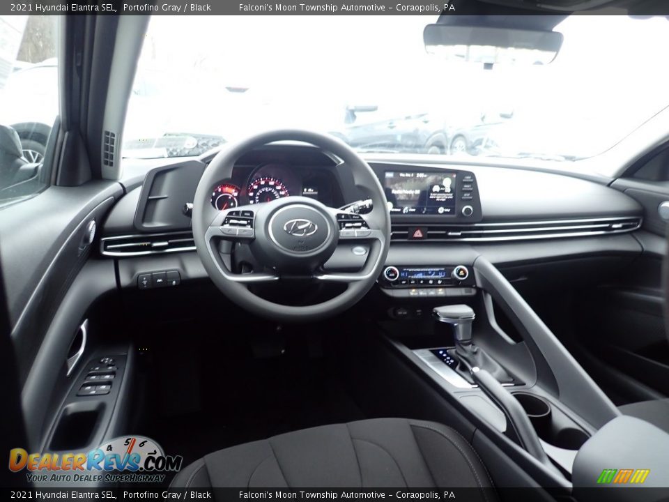 2021 Hyundai Elantra SEL Portofino Gray / Black Photo #9