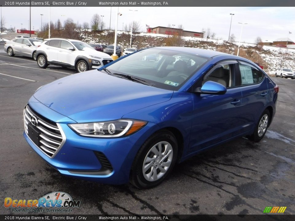 2018 Hyundai Elantra SE Electric Blue / Gray Photo #6