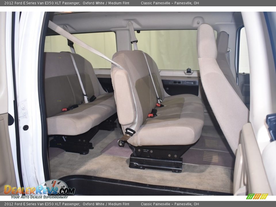 2012 Ford E Series Van E350 XLT Passenger Oxford White / Medium Flint Photo #8