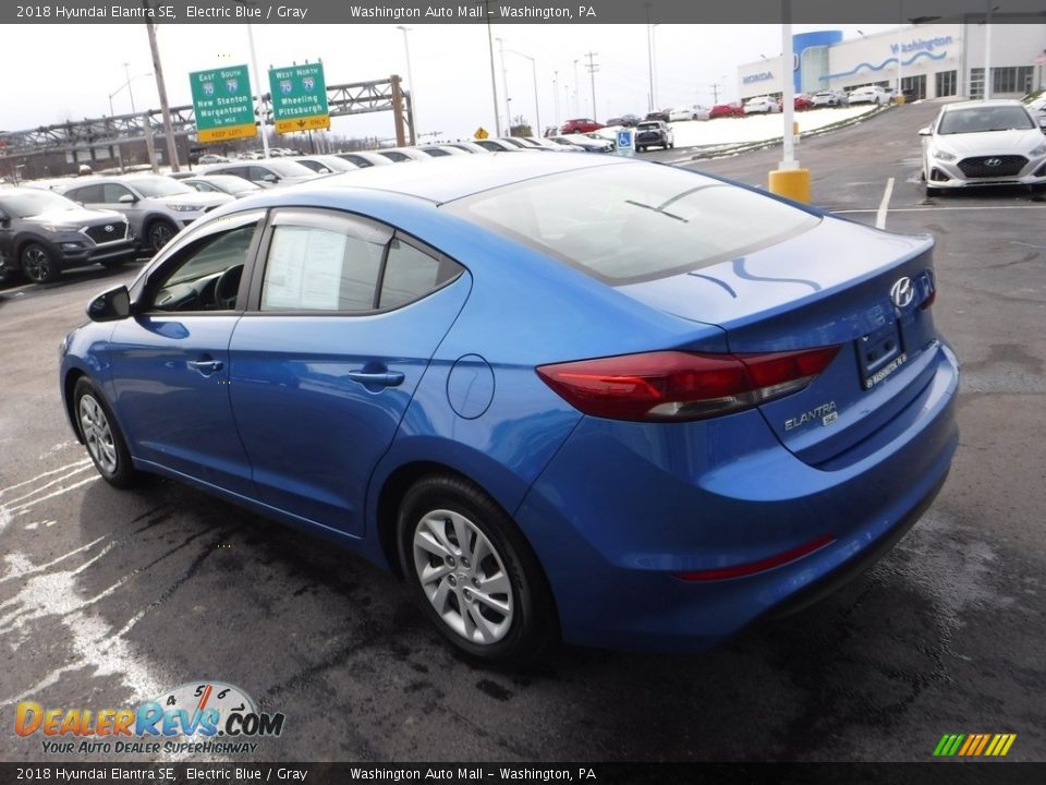 2018 Hyundai Elantra SE Electric Blue / Gray Photo #8