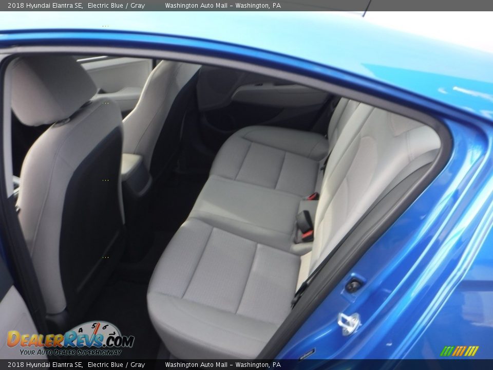 2018 Hyundai Elantra SE Electric Blue / Gray Photo #24