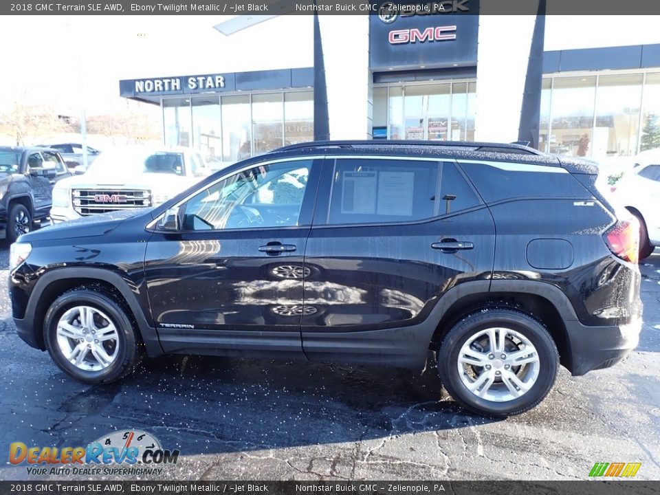 2018 GMC Terrain SLE AWD Ebony Twilight Metallic / ­Jet Black Photo #13