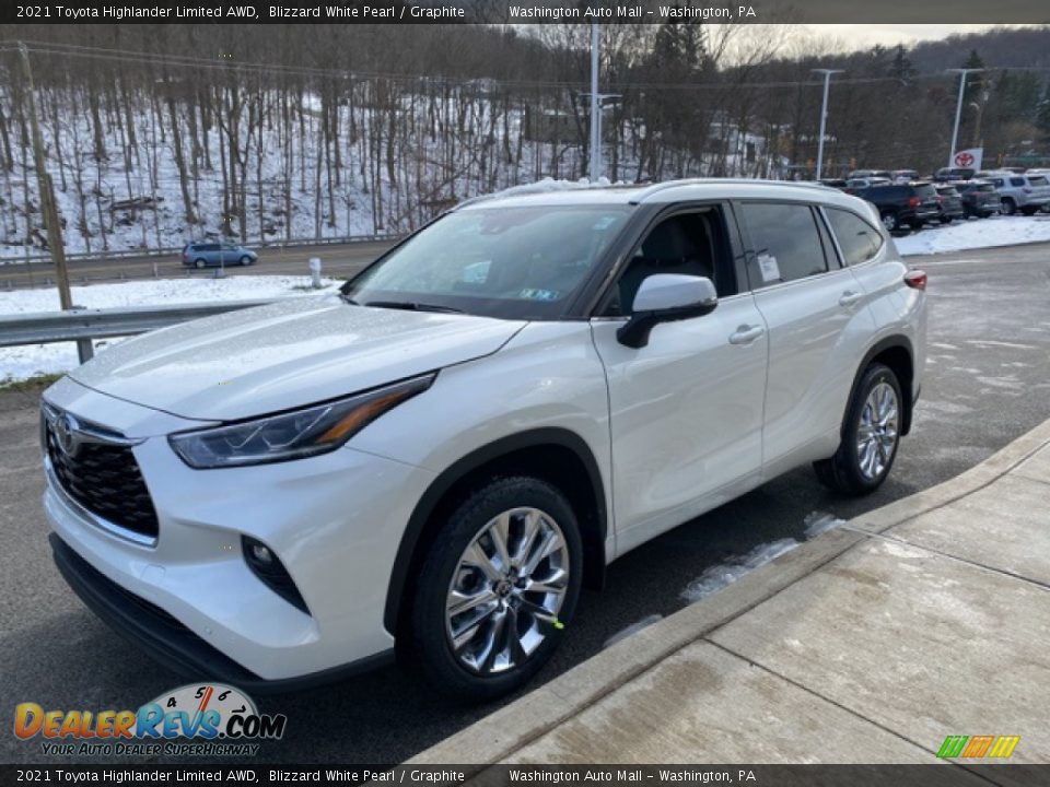 2021 Toyota Highlander Limited AWD Blizzard White Pearl / Graphite Photo #14