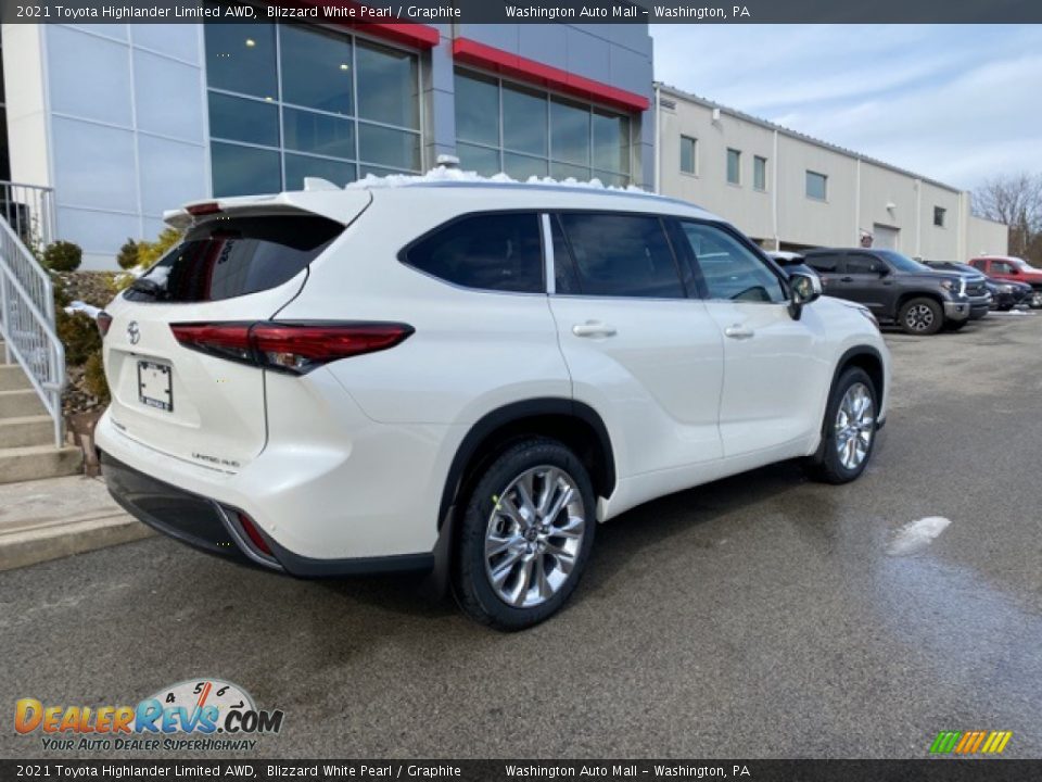 2021 Toyota Highlander Limited AWD Blizzard White Pearl / Graphite Photo #15