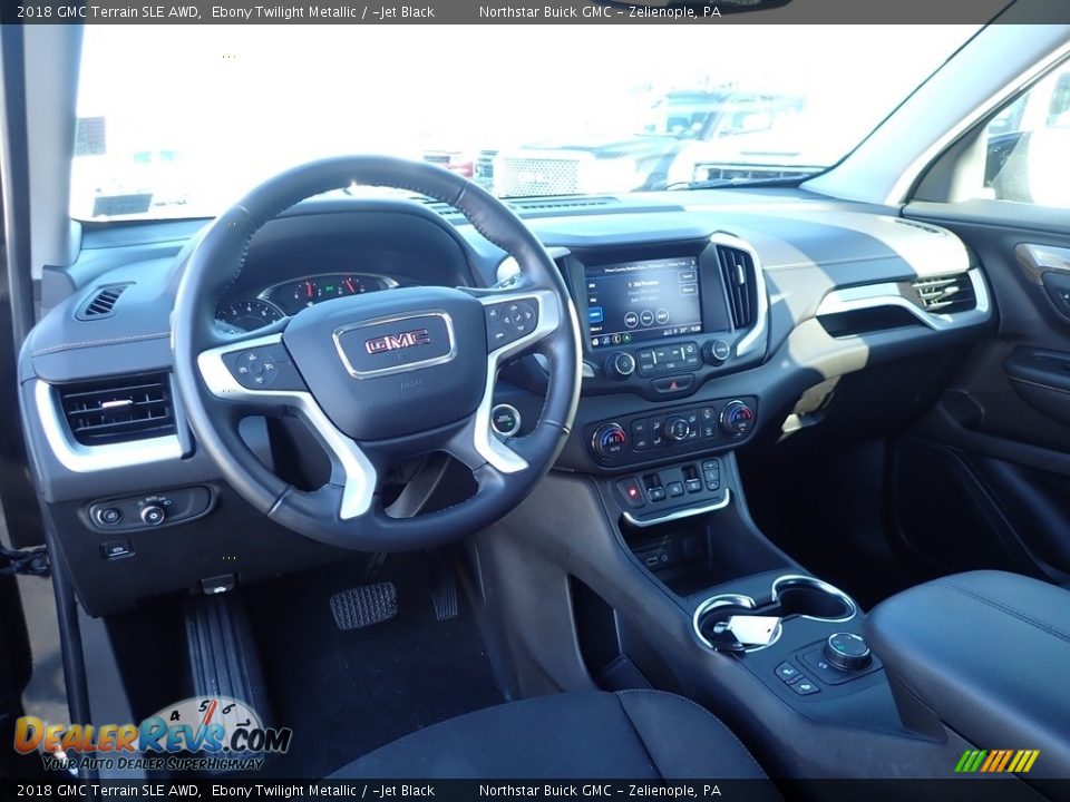 2018 GMC Terrain SLE AWD Ebony Twilight Metallic / ­Jet Black Photo #18