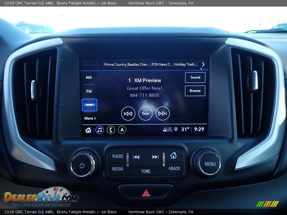 2018 GMC Terrain SLE AWD Ebony Twilight Metallic / ­Jet Black Photo #22