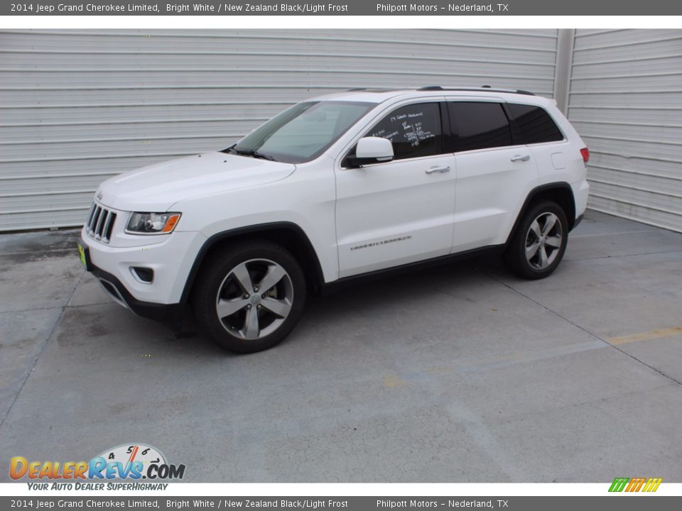 2014 Jeep Grand Cherokee Limited Bright White / New Zealand Black/Light Frost Photo #5