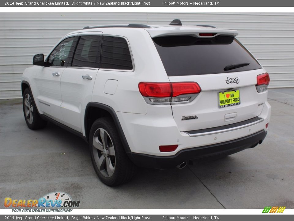 2014 Jeep Grand Cherokee Limited Bright White / New Zealand Black/Light Frost Photo #7