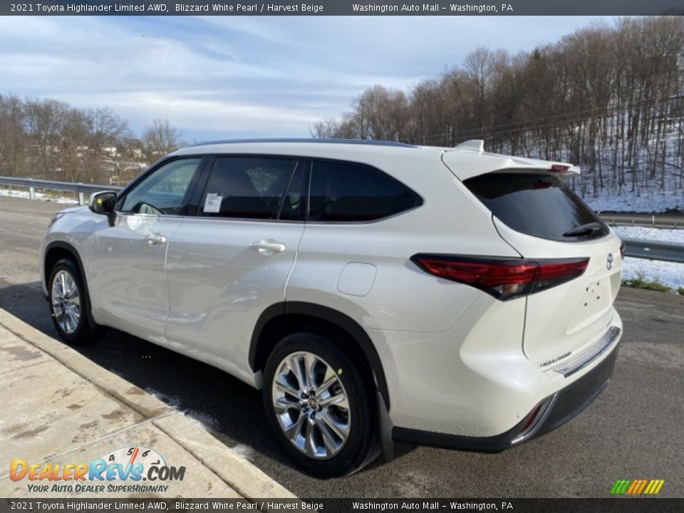 2021 Toyota Highlander Limited AWD Blizzard White Pearl / Harvest Beige Photo #2