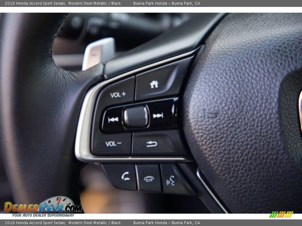 2019 Honda Accord Sport Sedan Modern Steel Metallic / Black Photo #14