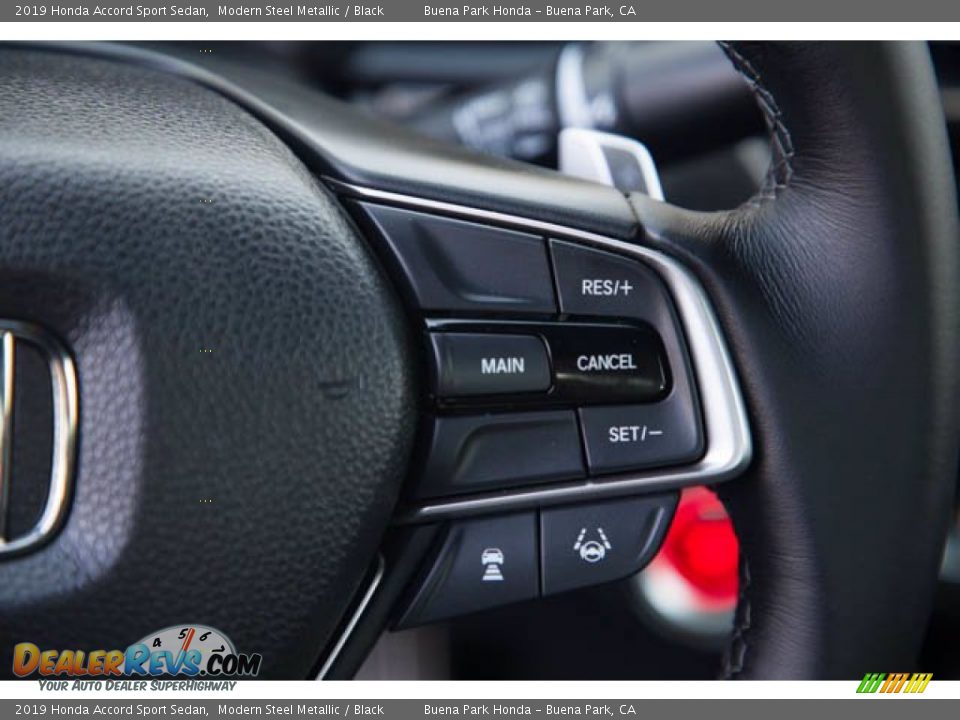 2019 Honda Accord Sport Sedan Modern Steel Metallic / Black Photo #15