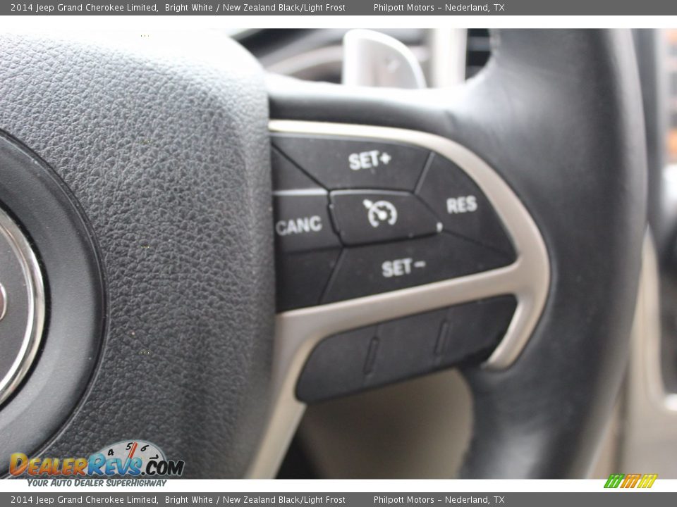2014 Jeep Grand Cherokee Limited Bright White / New Zealand Black/Light Frost Photo #14