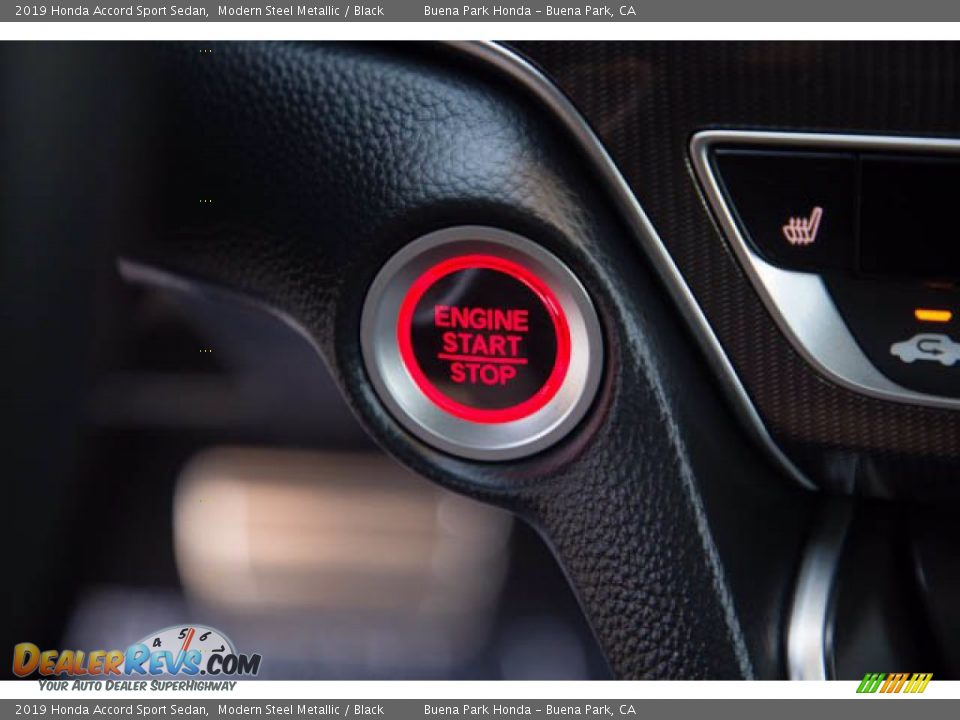 2019 Honda Accord Sport Sedan Modern Steel Metallic / Black Photo #16