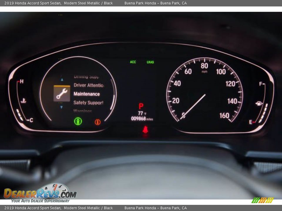 2019 Honda Accord Sport Sedan Modern Steel Metallic / Black Photo #28