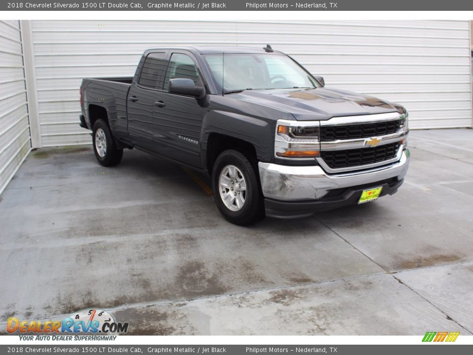 2018 Chevrolet Silverado 1500 LT Double Cab Graphite Metallic / Jet Black Photo #2