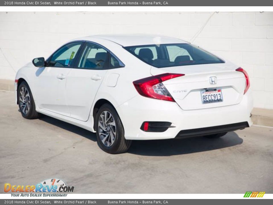 2018 Honda Civic EX Sedan White Orchid Pearl / Black Photo #2