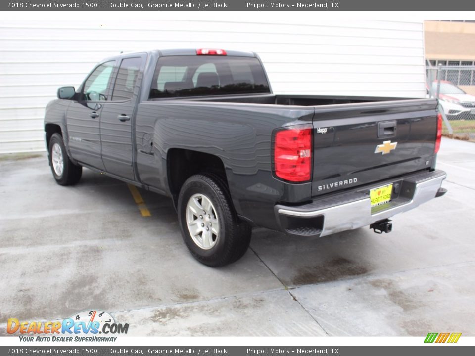 2018 Chevrolet Silverado 1500 LT Double Cab Graphite Metallic / Jet Black Photo #8