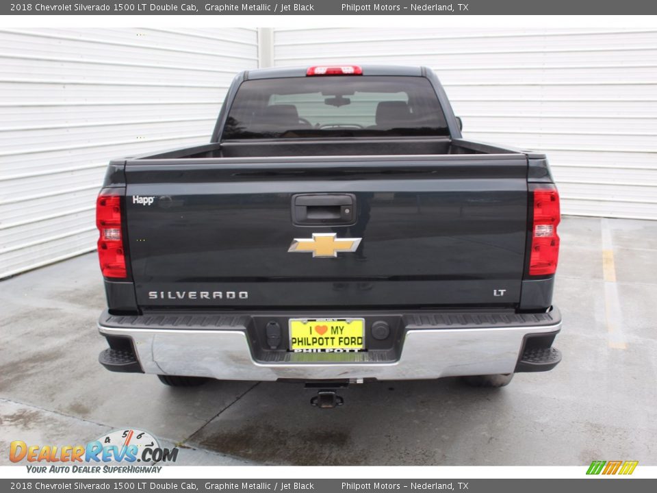 2018 Chevrolet Silverado 1500 LT Double Cab Graphite Metallic / Jet Black Photo #9