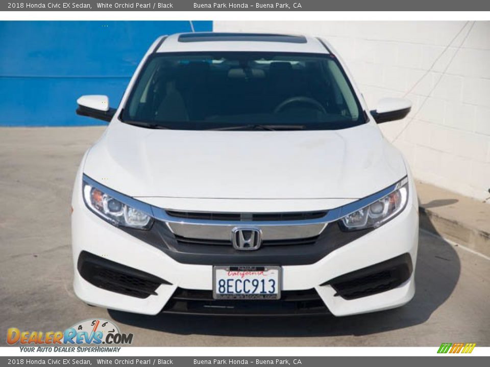 2018 Honda Civic EX Sedan White Orchid Pearl / Black Photo #7