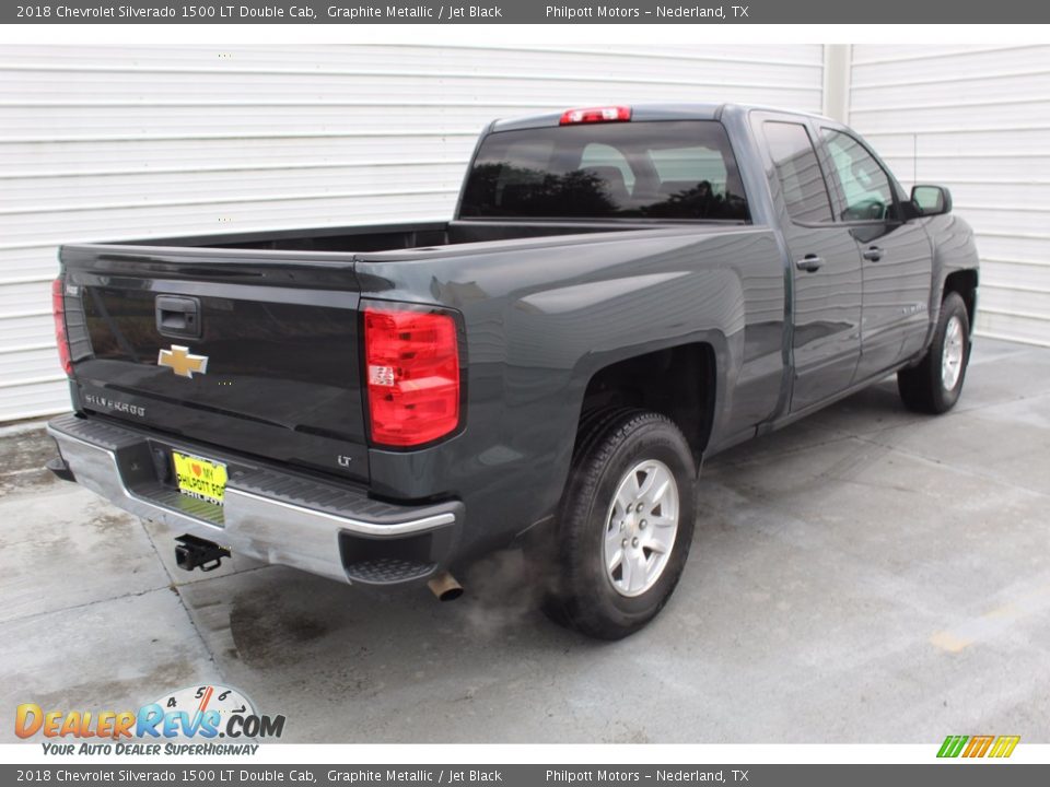 2018 Chevrolet Silverado 1500 LT Double Cab Graphite Metallic / Jet Black Photo #10