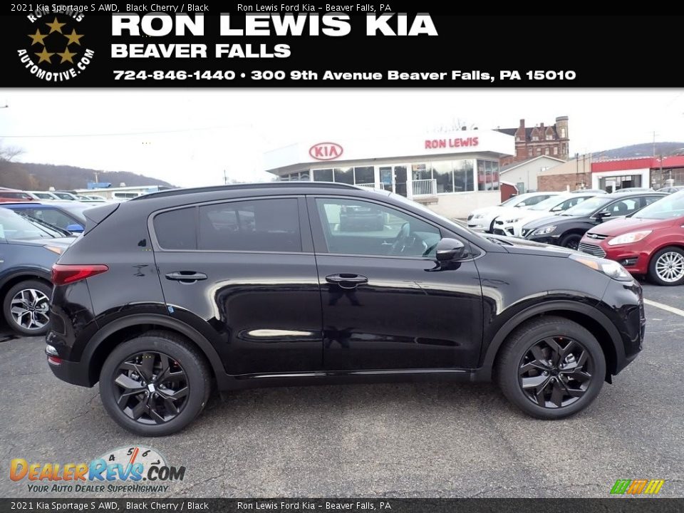 2021 Kia Sportage S AWD Black Cherry / Black Photo #1