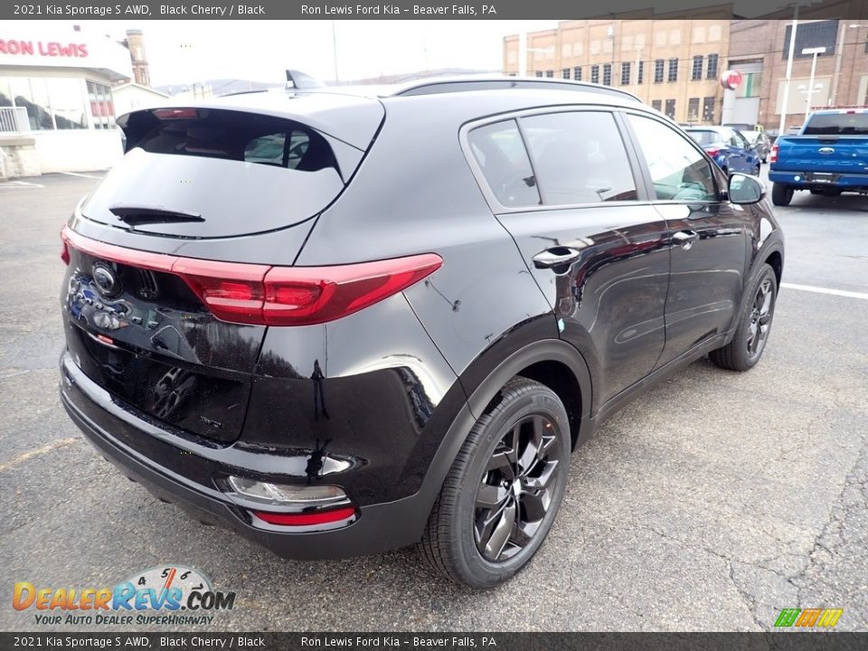 2021 Kia Sportage S AWD Black Cherry / Black Photo #2