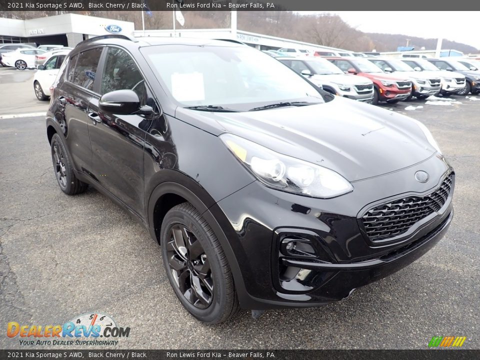 2021 Kia Sportage S AWD Black Cherry / Black Photo #3