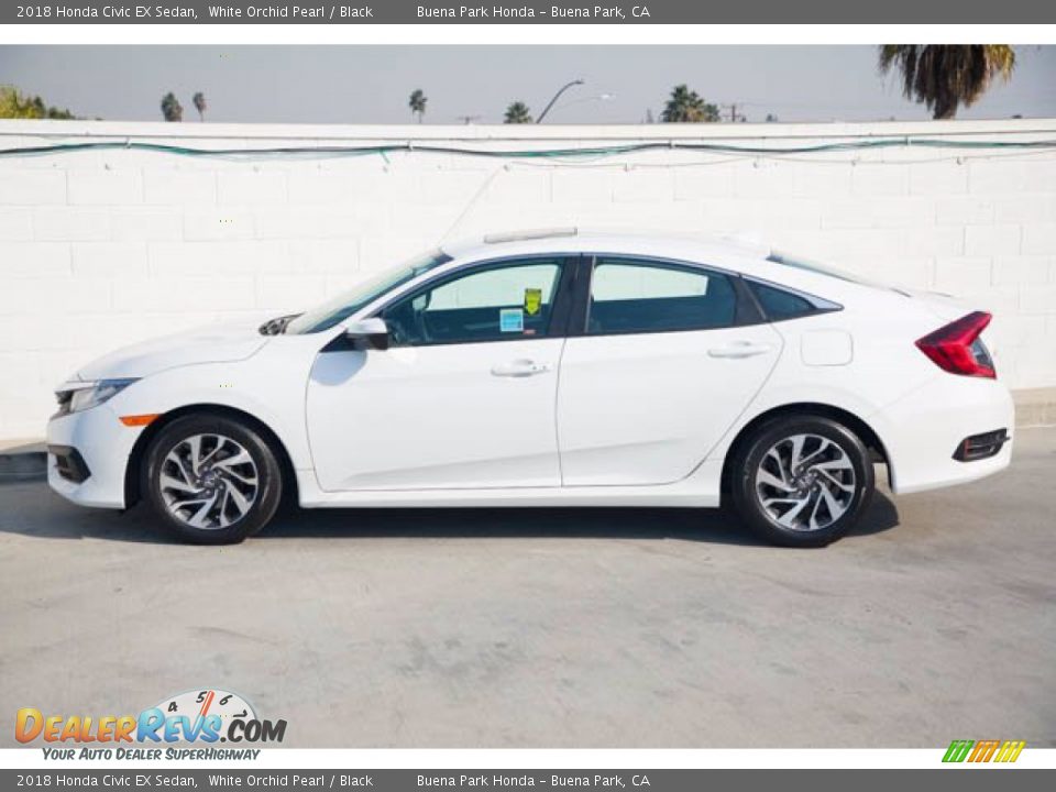 2018 Honda Civic EX Sedan White Orchid Pearl / Black Photo #10