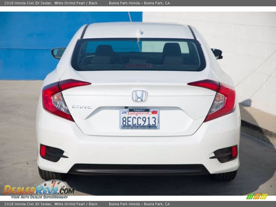 2018 Honda Civic EX Sedan White Orchid Pearl / Black Photo #11