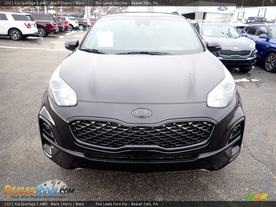 2021 Kia Sportage S AWD Black Cherry / Black Photo #4