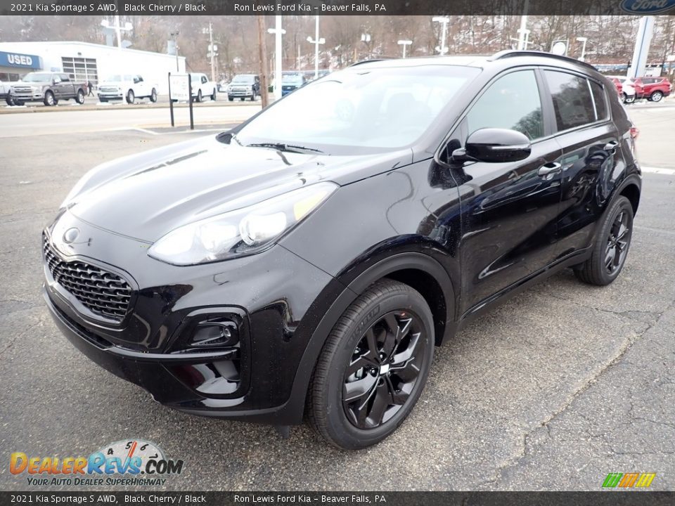 2021 Kia Sportage S AWD Black Cherry / Black Photo #5