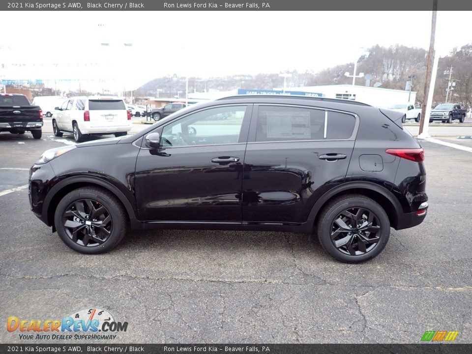 2021 Kia Sportage S AWD Black Cherry / Black Photo #6