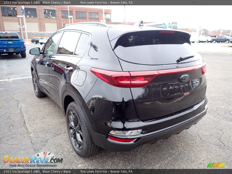 2021 Kia Sportage S AWD Black Cherry / Black Photo #7