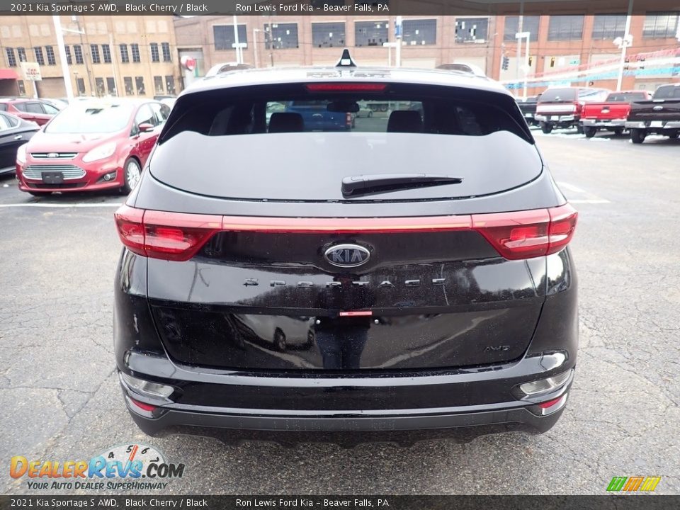 2021 Kia Sportage S AWD Black Cherry / Black Photo #8