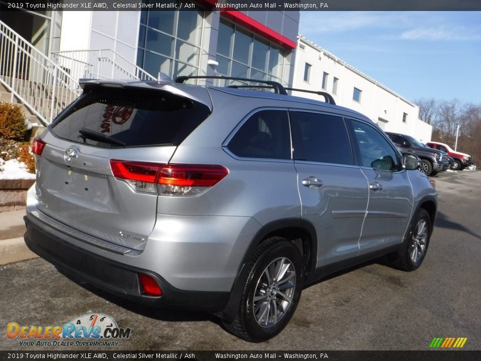 2019 Toyota Highlander XLE AWD Celestial Silver Metallic / Ash Photo #14