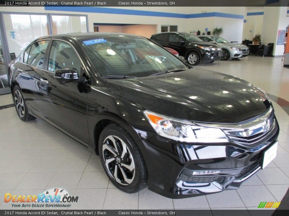 2017 Honda Accord EX Sedan Crystal Black Pearl / Black Photo #3