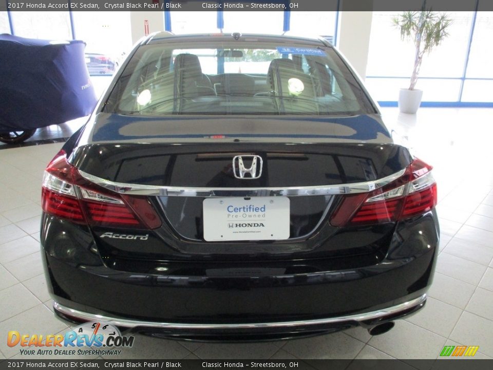 2017 Honda Accord EX Sedan Crystal Black Pearl / Black Photo #8