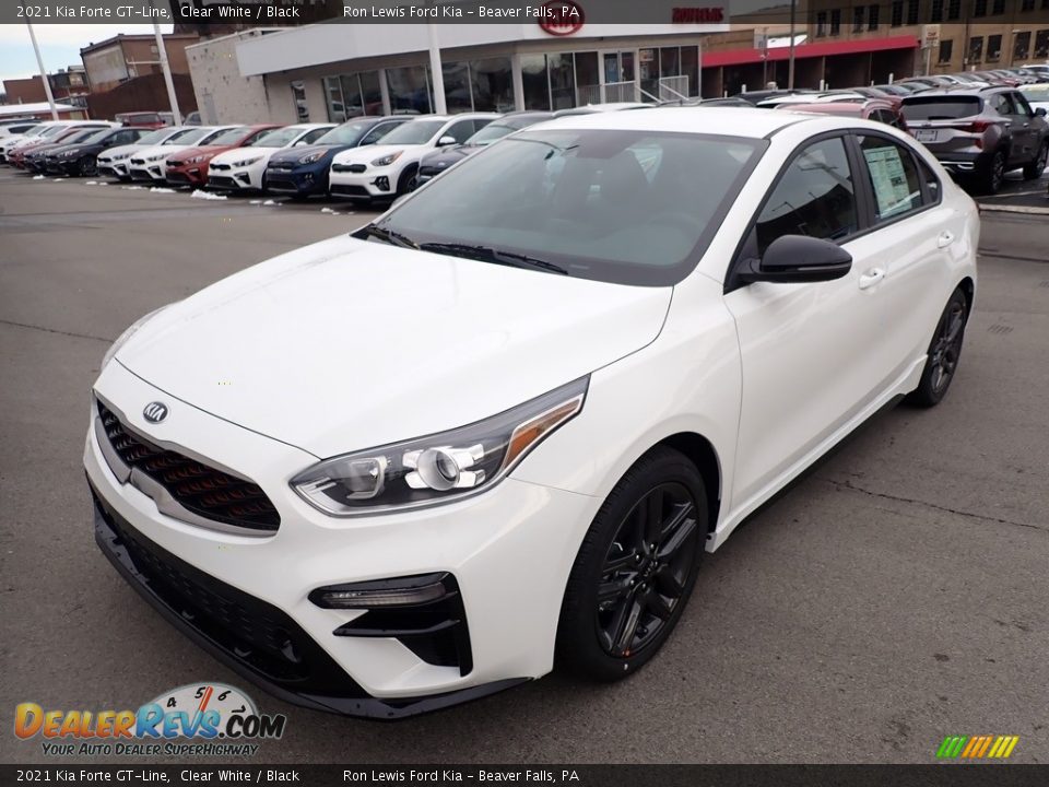2021 Kia Forte GT-Line Clear White / Black Photo #5