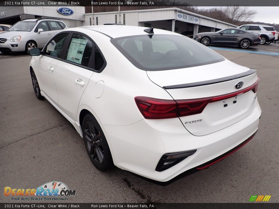 2021 Kia Forte GT-Line Clear White / Black Photo #7