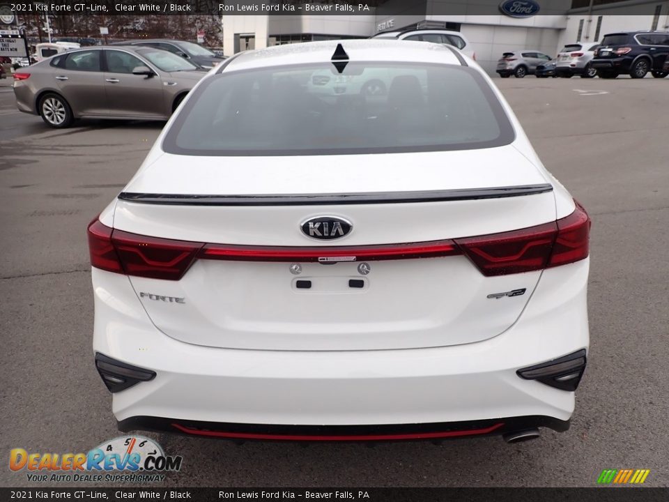 2021 Kia Forte GT-Line Clear White / Black Photo #8